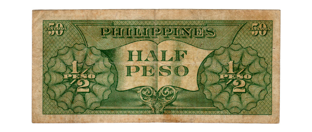 1957N HALF PESO