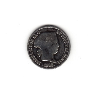 1868N 10 CENTAVOS DE PESO