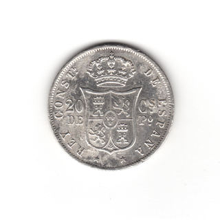 1885N 20 CENTAVOS DE PESO