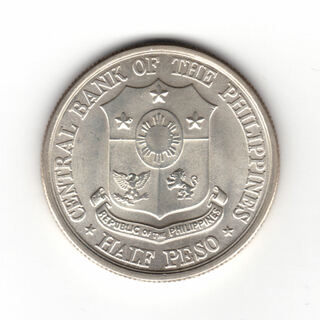 1961N HALF PESO