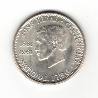 1961N HALF PESO