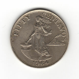 1964N 50 CENTAVOS