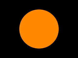 orange circle flga