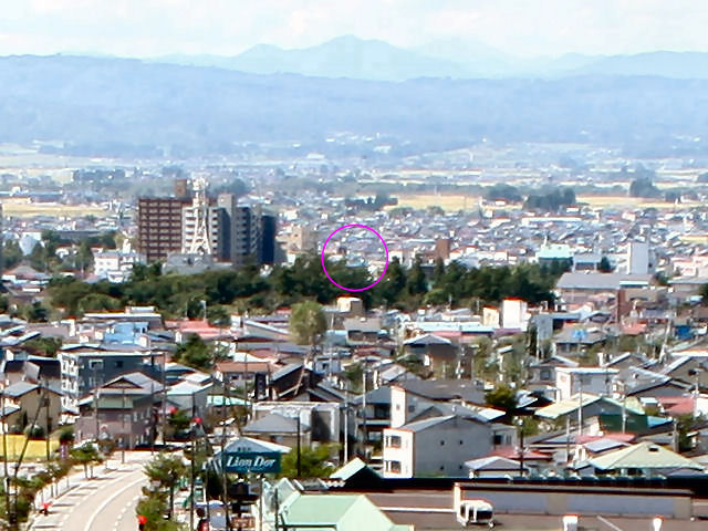 飯盛山 会津若松市街地